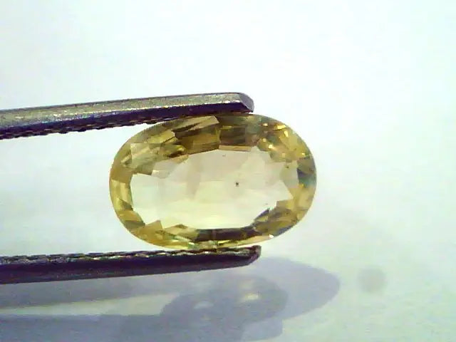 2.05 Ct Unheated Untreated Natural Ceylon Yellow Sapphire/Pukhraj
