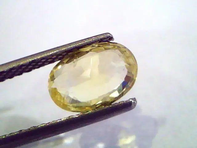 2.10 Ct Unheated Untreated Natural Ceylon Yellow Sapphire Pukhraj