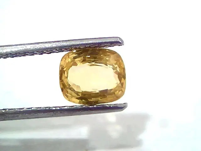 2.10 Ct Certified Unheated Untreated Natural Ceylon Yellow Sapphire Gems