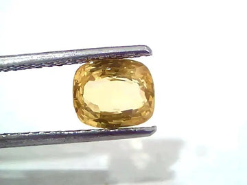 2.10 Ct Certified Unheated Untreated Natural Ceylon Yellow Sapphire Gems