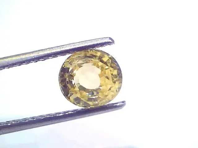 2.07 Ct Certified Unheated Untreated Natural Ceylon Yellow Sapphire - Venus Gems