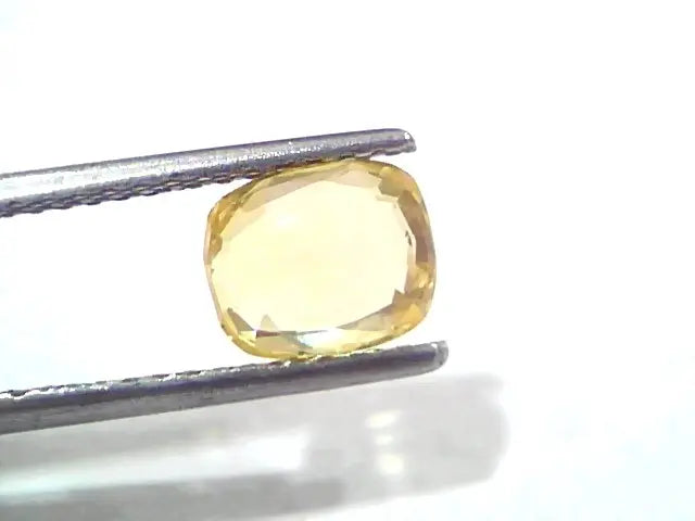 2.10 Ct Certified Unheated Untreated Natural Ceylon Yellow Sapphire Gems