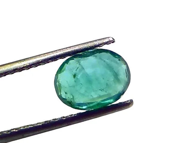2.11 Ct GII Certified Untreated Natural Zambian Emerald Panna AAA - Venus Gems