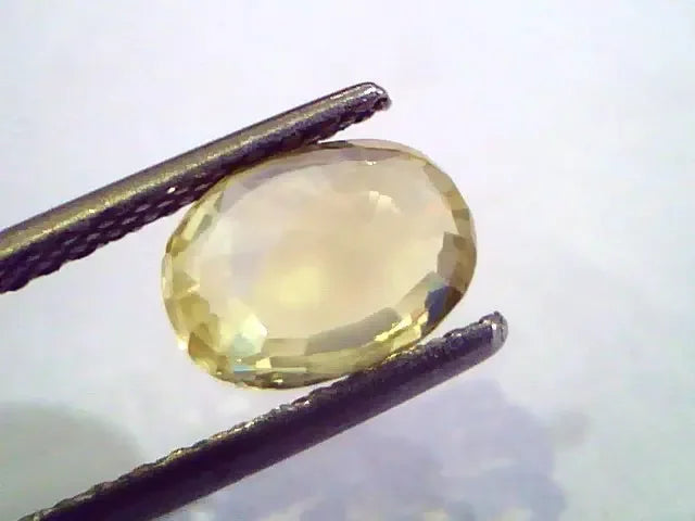 2.13 Ct Unheated Untreated Natural Ceylon Yellow Sapphire Pukhraj - Venus Gems