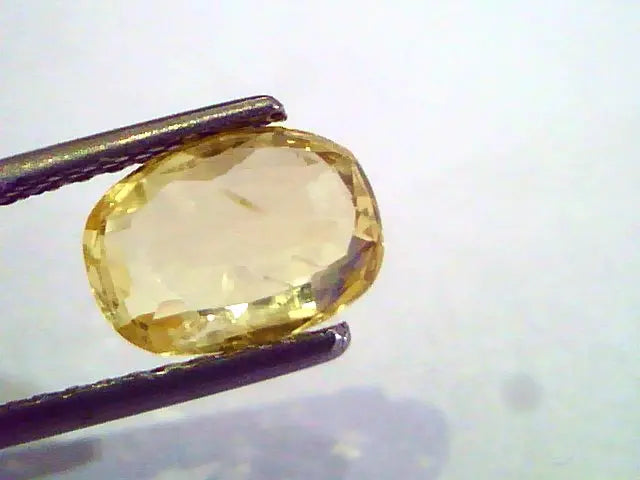 2.11 Ct Unheated Untreated Natural Ceylon Yellow Sapphire Pukhraj