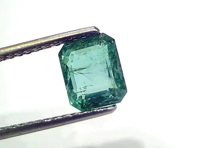 2.12 Ct GII Certified Untreated Natural Zambian Emerald Gemstone