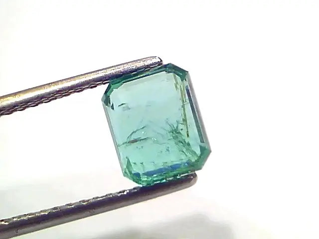 2.12 Ct GII Certified Untreated Natural Zambian Emerald Gemstone