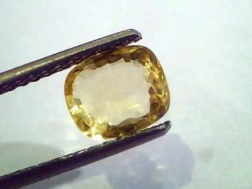 2.14 Ct Unheated Untreated Natural Ceylon Yellow Sapphire Pukhraj