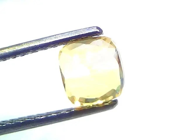 2.12 Ct Gii Certified Unheated Untreated Natural Ceylon Yellow Sapphire AAA