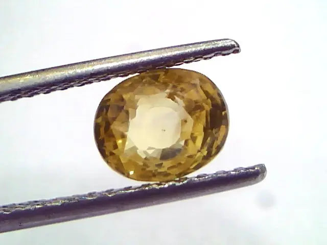 2.12 Ct GII Certified Unheated Untreated Natural Ceylon Yellow Sapphire