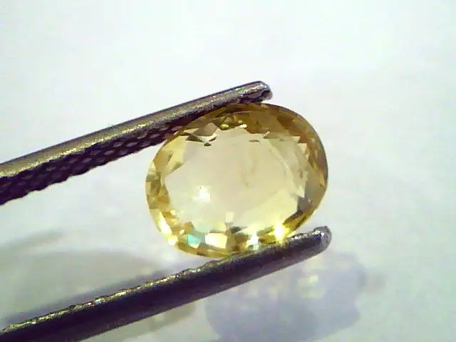 2.13 Ct Unheated Untreated Natural Ceylon Yellow Sapphire Pukhraj