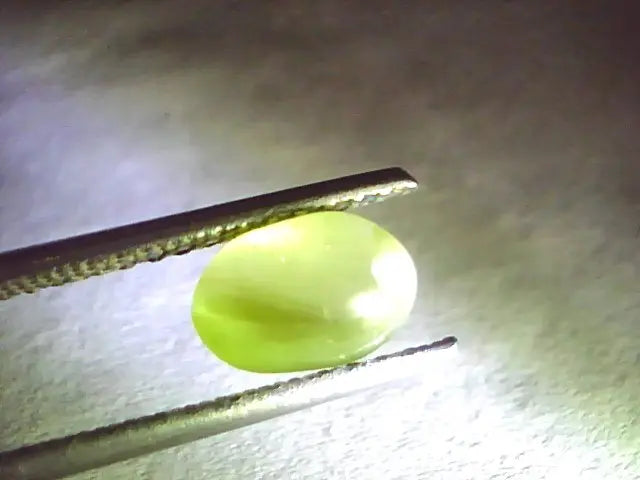 2.15 Ct Certified Untreated Natural Ceylon Chrysoberyl Cats Eye Gemstone
