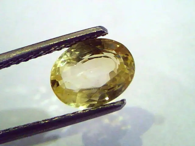 2.17 Ct Unheated Untreated Natural Ceylon Yellow Sapphire Pukhraj