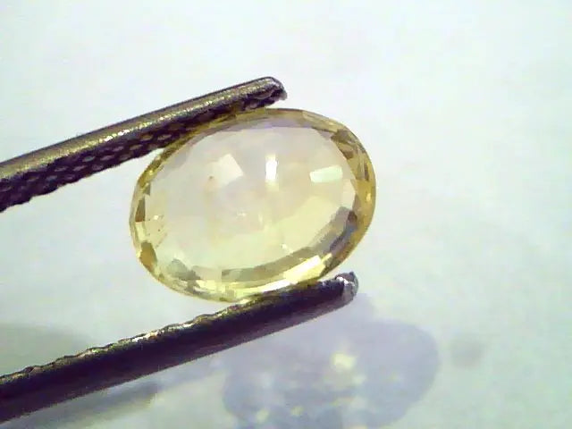 2.17 Ct Unheated Untreated Natural Ceylon Yellow Sapphire Pukhraj