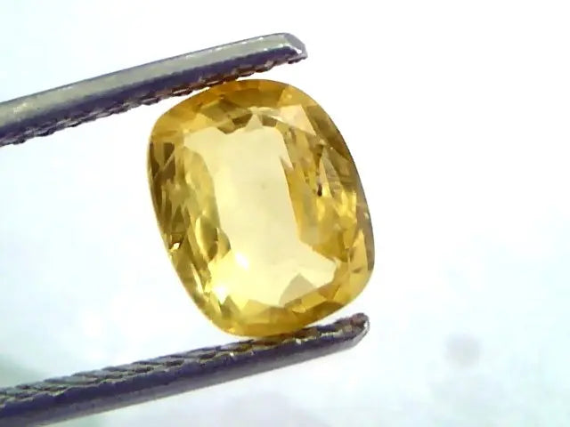 2.15 Ct Unheated Untreated Natural Ceylon Yellow Sapphire/Pukhraj