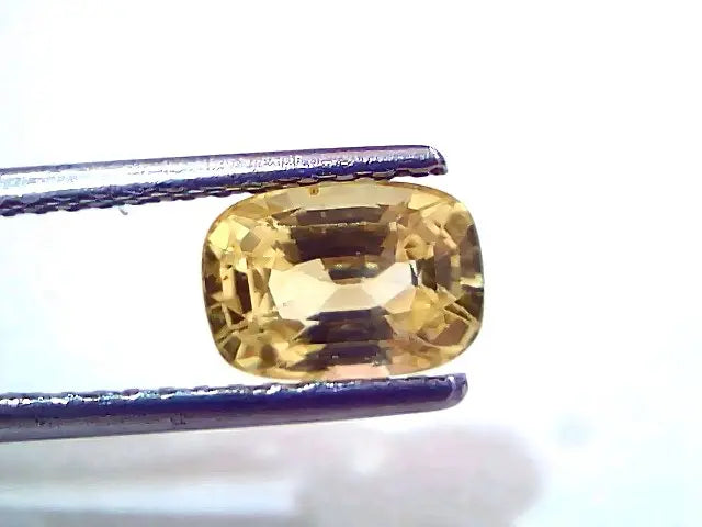 2.14 Ct IGI Certified Unheated Untreated Natural Ceylon Yellow Sapphire