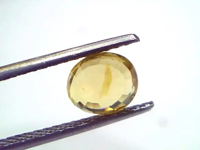 2.17 Ct Unheated Untreated Natural Ceylon Yellow Sapphire Pukhraj