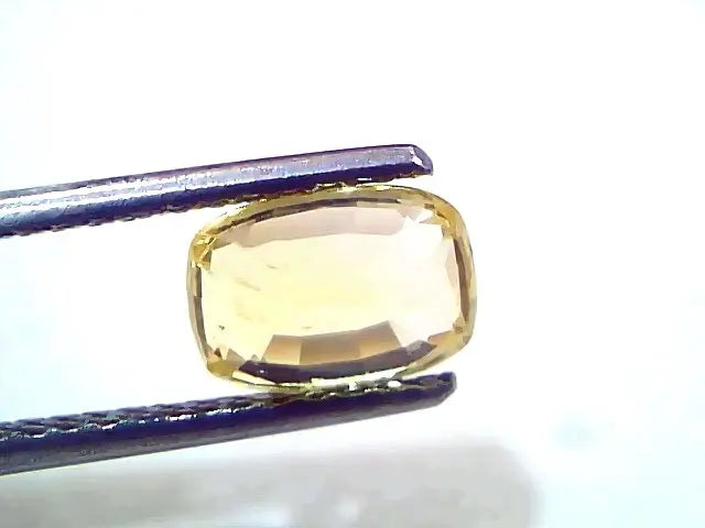2.14 Ct IGI Certified Unheated Untreated Natural Ceylon Yellow Sapphire