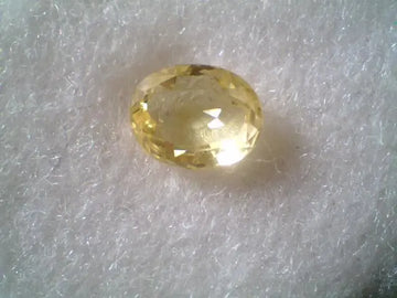 2.10 Ct Unheated Untreated Natural Ceylon Yellow Sapphire Guru