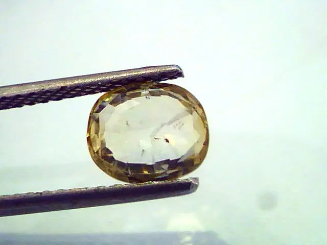 2.14 Ct Unheated Untreted Natural Ceylon Yellow Sapphire/Pukhraj