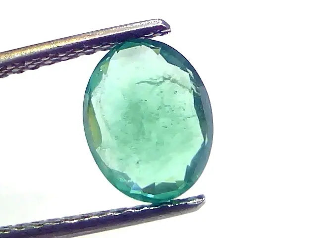 2.15 Ct Certified Untreated Natural Zambian Emerald Gemstones