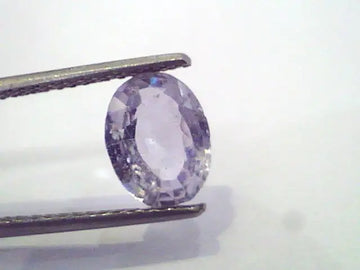 2.18 Ct Unheated Untreated Natural White Sapphire Gemstone
