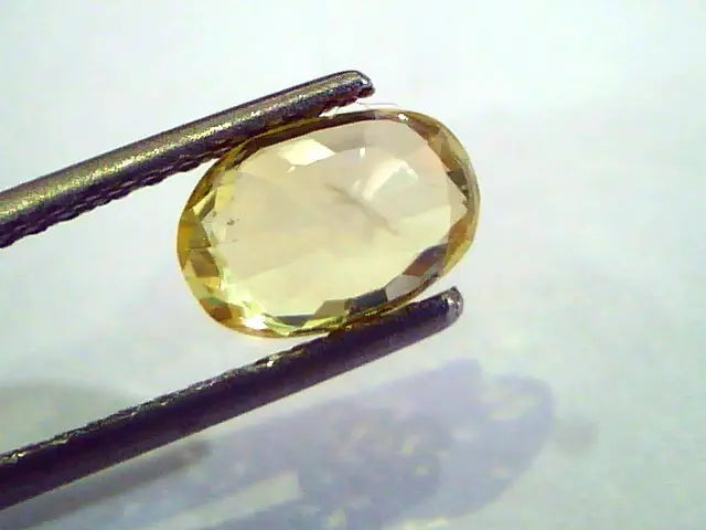 2.16 Ct Unheated Untreated Natural Ceylon Yellow Sapphire Pukhraj