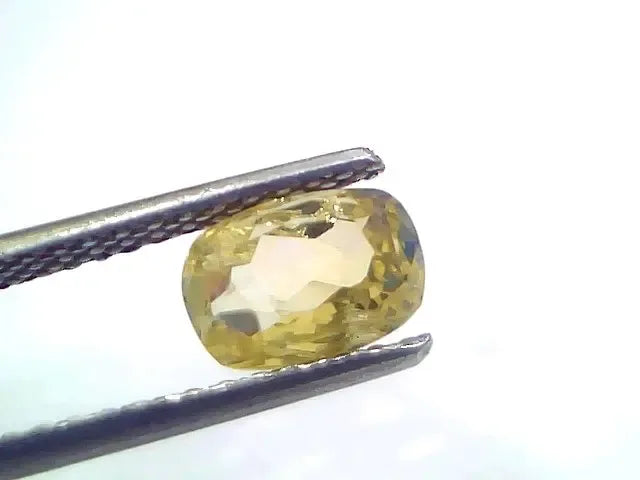 2.19 Ct Certified Unheated Untreated Natural Ceylon Yellow Sapphire - Venus Gems