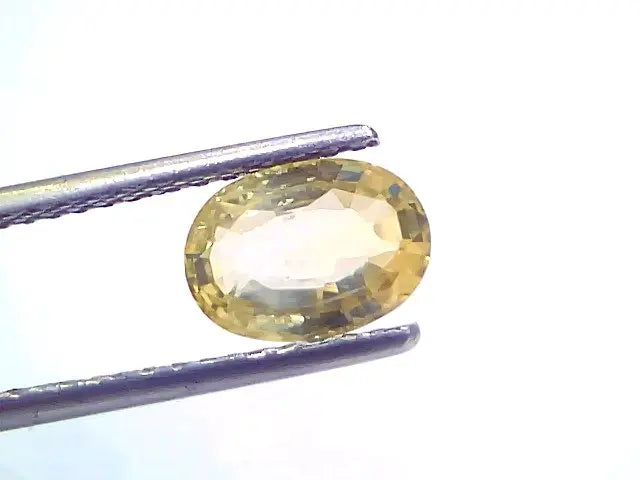 2.12 Ct Certified Unheated Untreated Natural Ceylon Yellow Sapphire