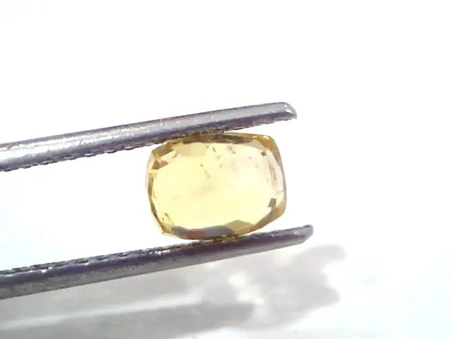 2.15 Ct Certified Unheated Untreated Natural Ceylon Yellow Sapphire Gems