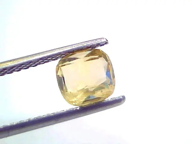 2.09 Ct Certified Unheated Untreated Natural Ceylon Yellow Sapphire