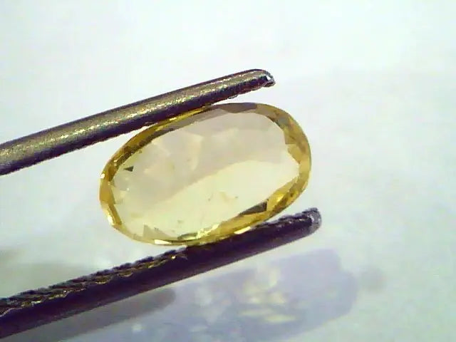 2.17 Ct Unheated Untreated Natural Ceylon Yellow Sapphire Stone
