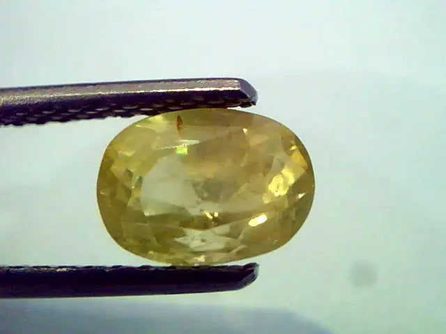 2.16 Ct Unheated Untreated Natural Ceylon Yellow Sapphire Pukhraj