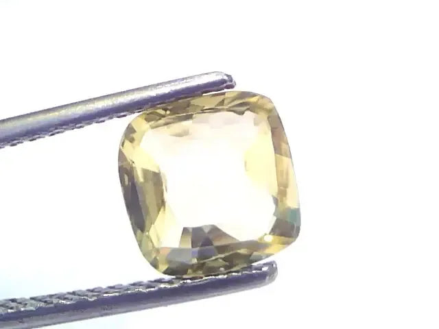 2.16 Ct GII Certified Unheated Untreated Natural Ceylon Yellow Sapphire - Venus Gems