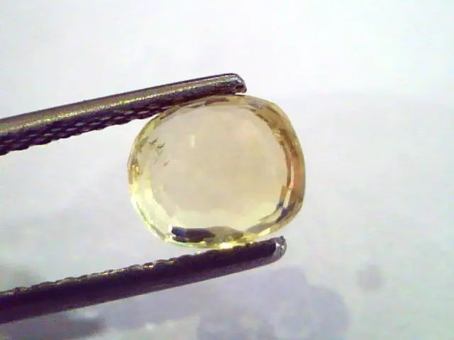 2.14 Ct Unheated Untreated Natural Ceylon Yellow Sapphire Gems