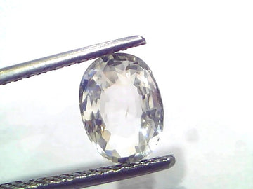 2.16 Ct Certified Unheated Untreated Natural Ceylon White Sapphire