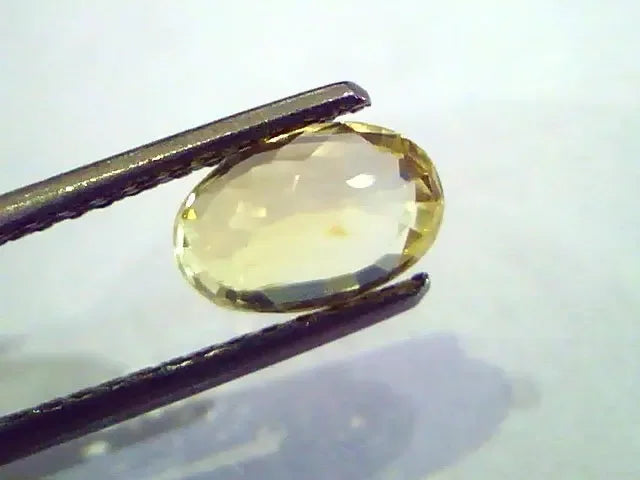 2.17 Ct Unheated Untreated Natural Ceylon Yellow Sapphire Stone - Venus Gems