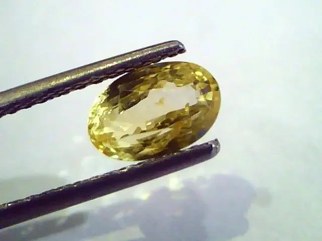 2.17 Ct Unheated Untreated Natural Ceylon Yellow Sapphire Stone - Venus Gems