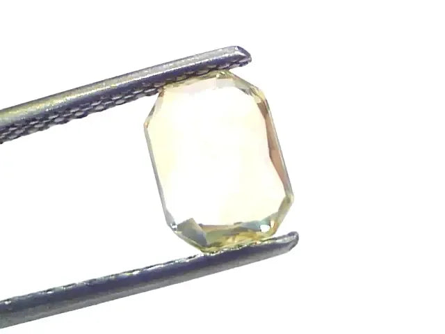 2.17 Ct GII Certified Unheated Untreated Natural Ceylon Yellow Sapphire - Venus Gems