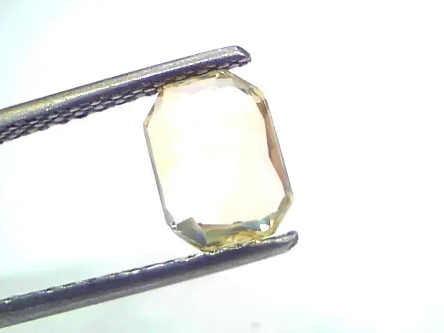 2.17 Ct Unheated Untreated Natural Ceylon Yellow Sapphire Pukhraj AAA