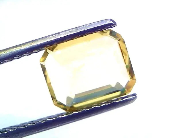 2.17 Ct Gii Certified Unheated Untreated Natural Ceylon Yellow Sapphire AAA
