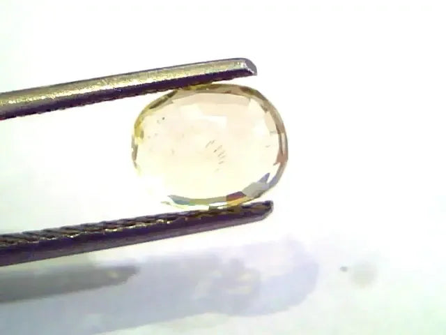 2.18 Ct Unheated Untreated Natural Ceylon Yellow Sapphire Gem - Venus Gems