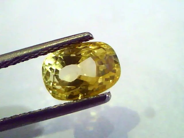2.18 Ct Unheated Untreated Natural Ceylon Yellow Sapphire Stone