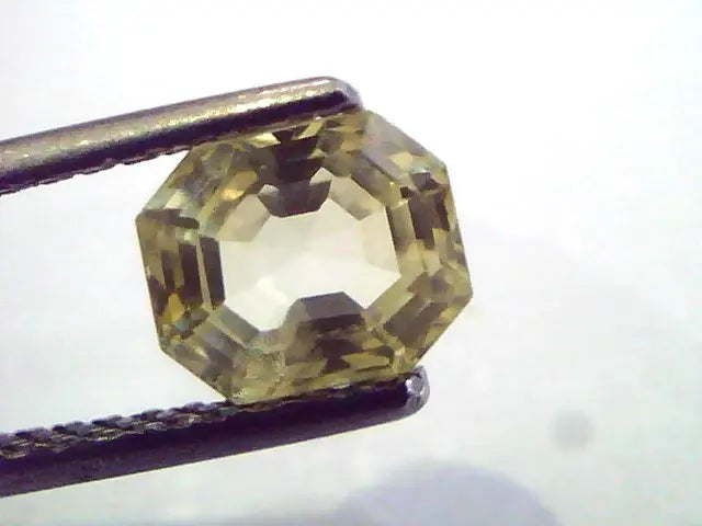 2.18 Ct Unheated Untreated Natural Ceylon Yellow Sapphire/Pukhraj