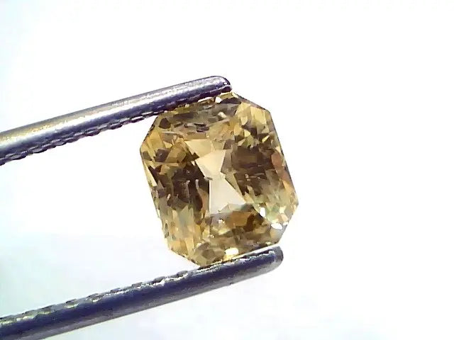 2.18 Ct Certified Unheated Untreated Natural Ceylon Yellow Sapphire Gems