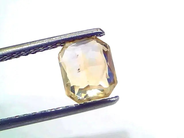 2.18 Ct Certified Unheated Untreated Natural Ceylon Yellow Sapphire Gems