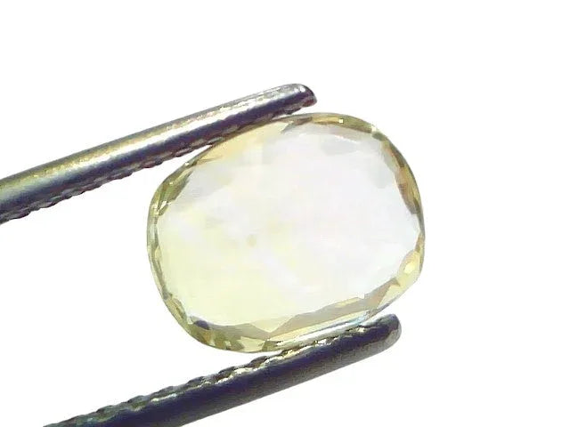 2.21 Ct Certified Unheated Untreated Natural Ceylon Yellow Sapphire Gems - Venus Gems