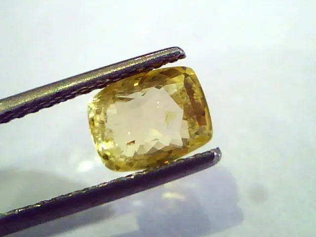 2.19 Ct Unheated Untreated Natural Ceylon Yellow Sapphire Stone