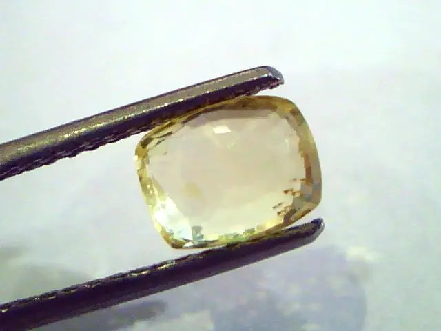 2.19 Ct Unheated Untreated Natural Ceylon Yellow Sapphire Stone