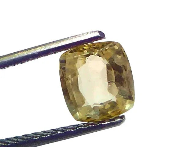 2.23 Ct Certified Unheated Untreated Natural Ceylon Yellow Sapphire Gems - Venus Gems